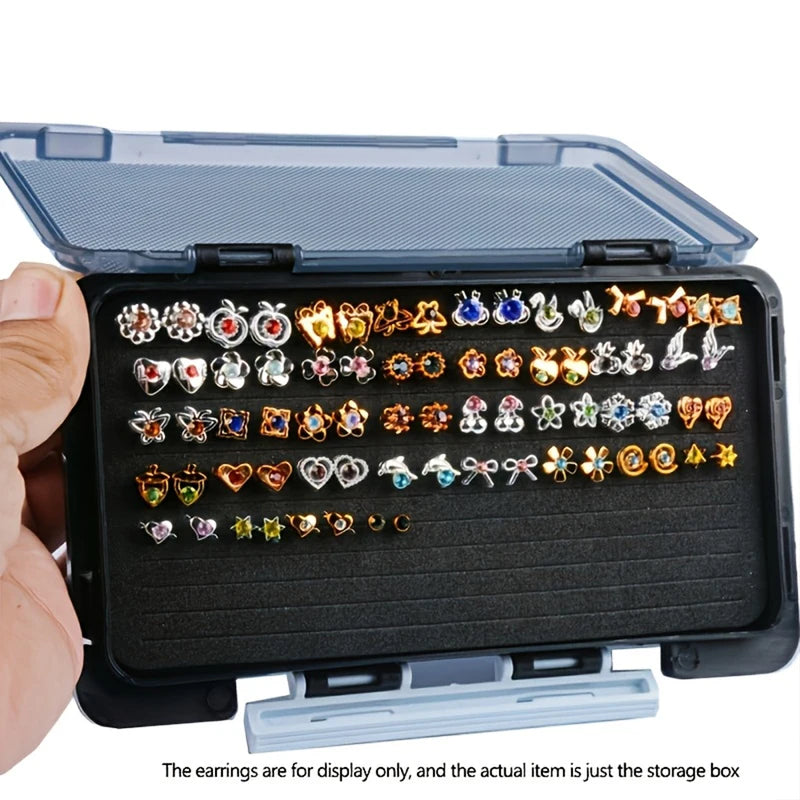 Large Capacity Jewelry Storage Box - Portable Earring & Jewelry Organizer