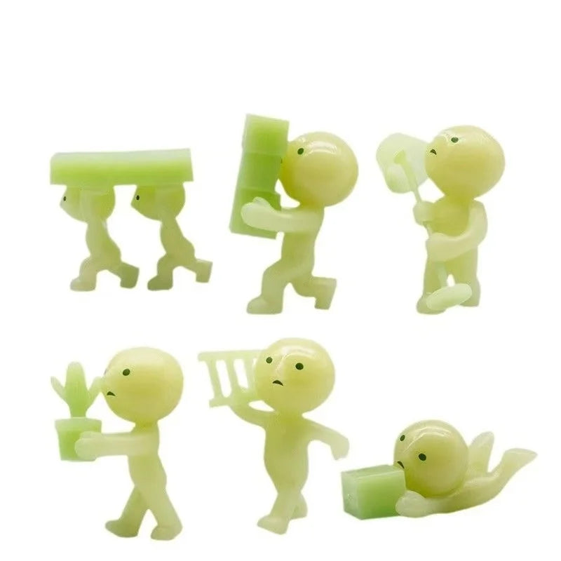 Mystery Blind Box Doll Figures Set - Noctilucent Green & Color Variants