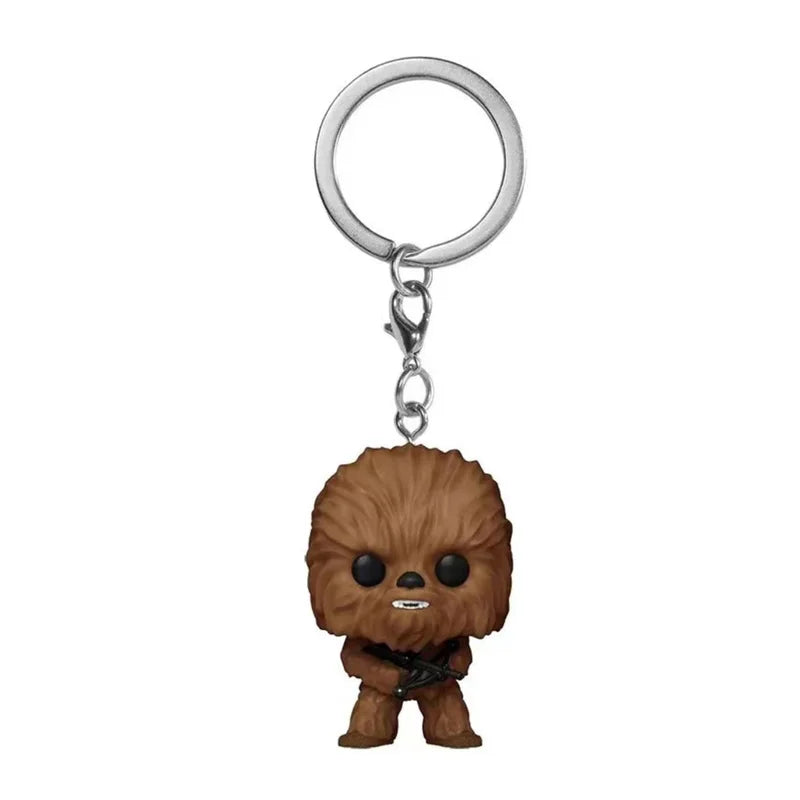 Kids PVC Keychain Toy Set - Baby Yoda, Obi-Wan, Boba Fett, Mandalorian