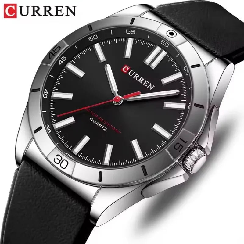 Men's Quartz Watch with Silicone Strap - Fashion Outdoor Analog Timepiece