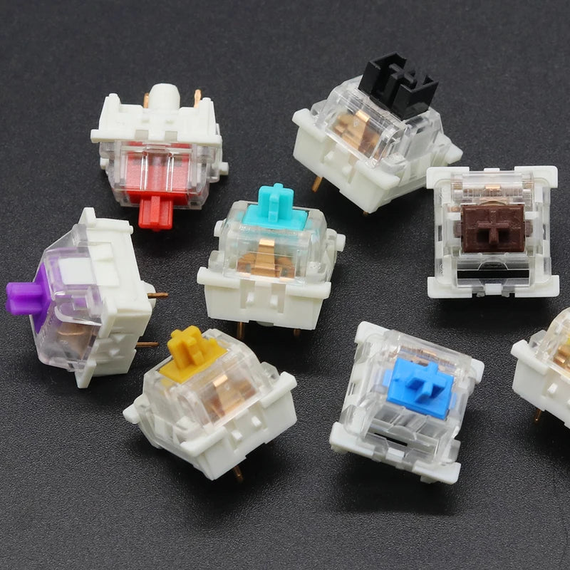 Mechanical Keyboard Switches Set - Dust-Proof, Tactile, Clicky, Silent Options