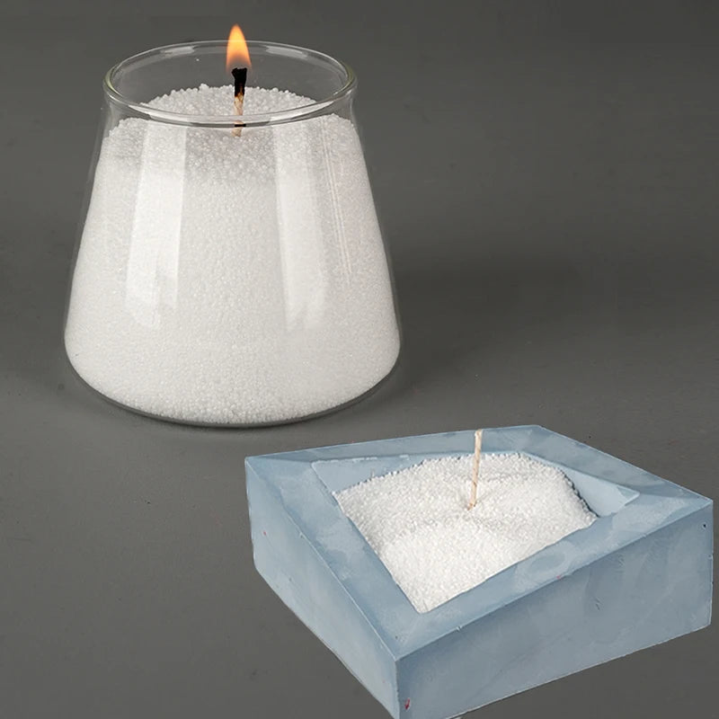 White Candle Wax for DIY Candle Making Supplies - 500g/1000g Snowflake & Landscape Sand
