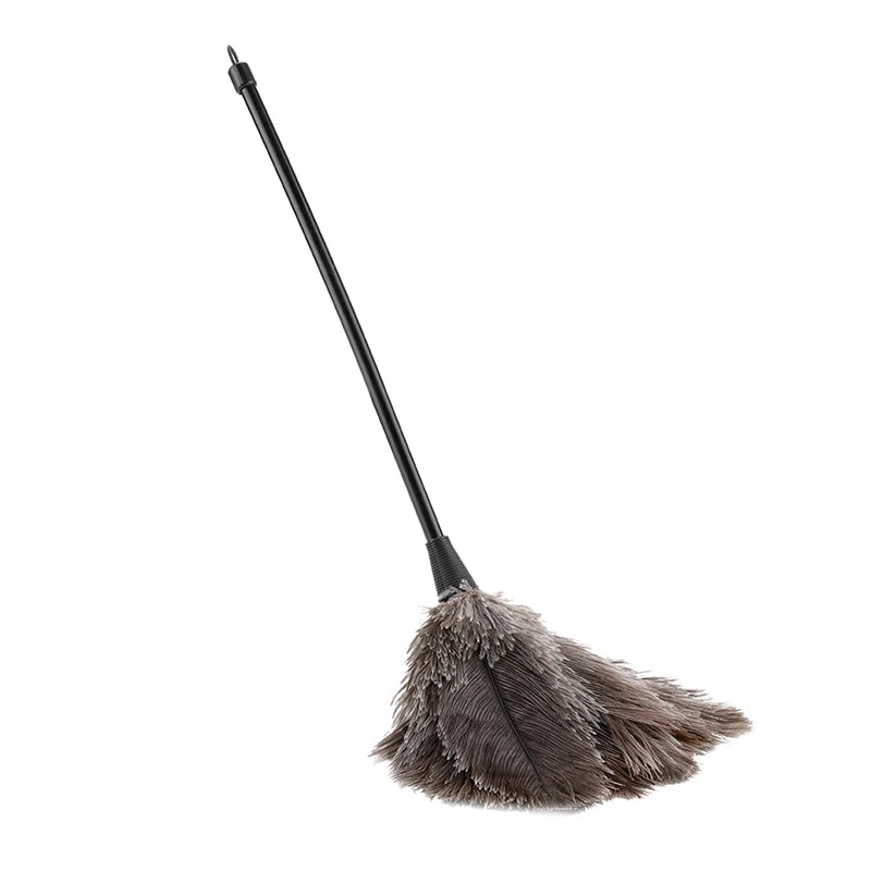 Mini Ostrich Feather Duster for Books Keyboard & Home Cleaning