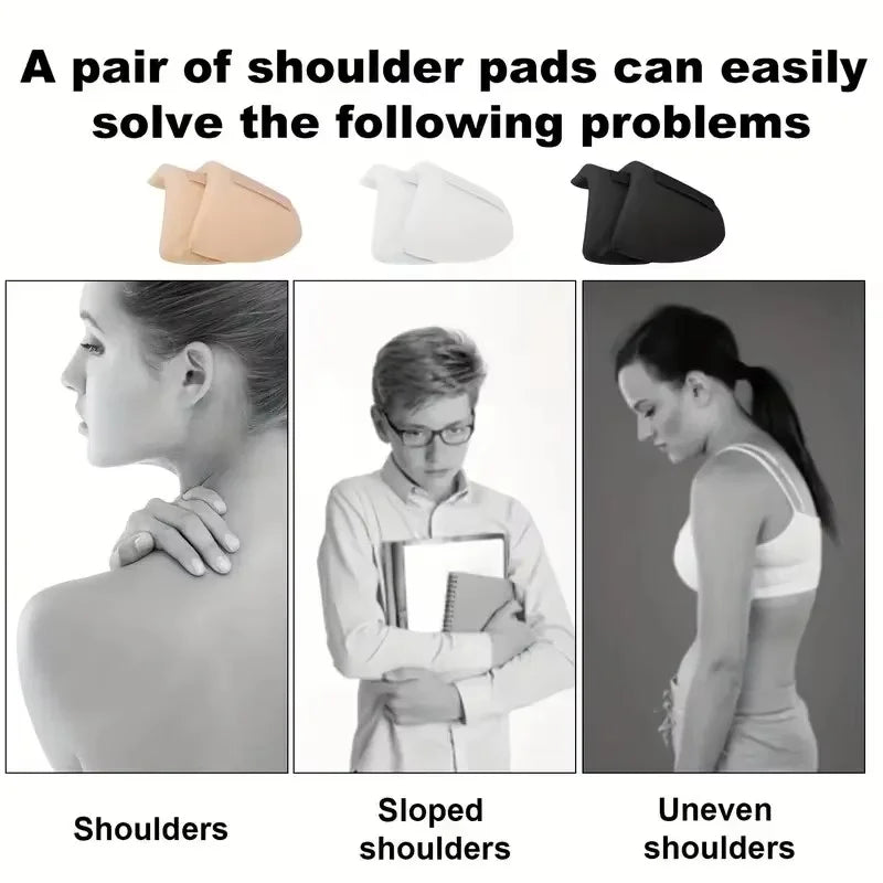 Unisex Thickened Breathable Sponge Shoulder Pads for Dresses Jackets Sewing Accessories