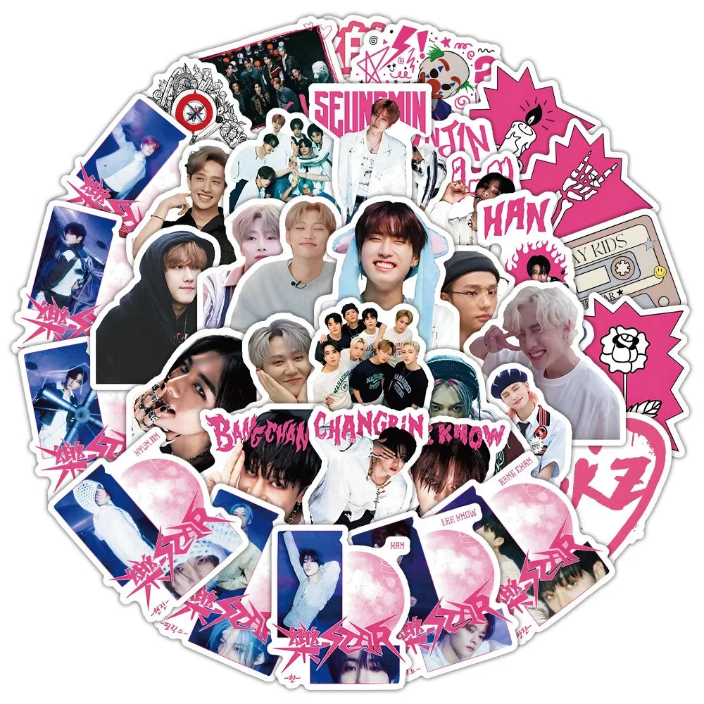 Waterproof Sticker Pack - Stray Kids World Tour Muscle Man Notebook Decals
