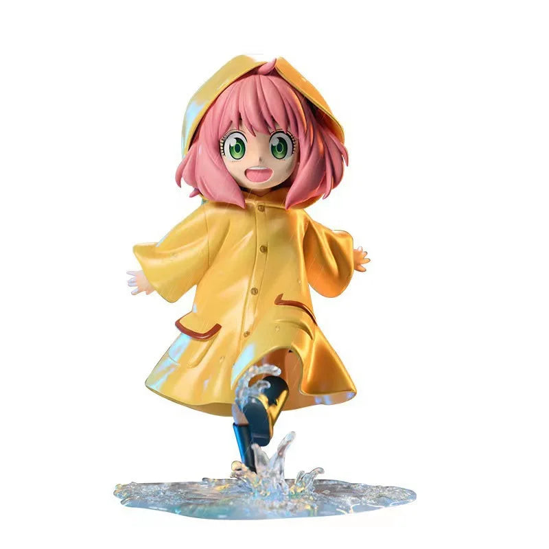 Anime Spy × Family Anya Forger Action Figure with Raincoat - 12.5cm Collectible Toy