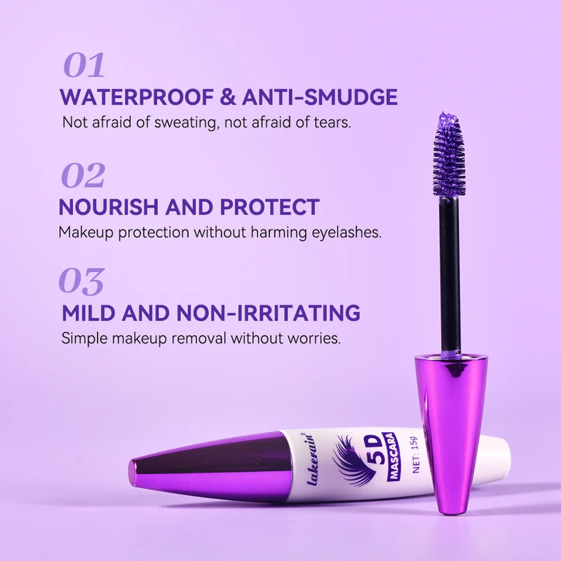 Long-Lasting Waterproof 5D Mascara for Volume & Lengthening - Nourishing Eyelash Makeup