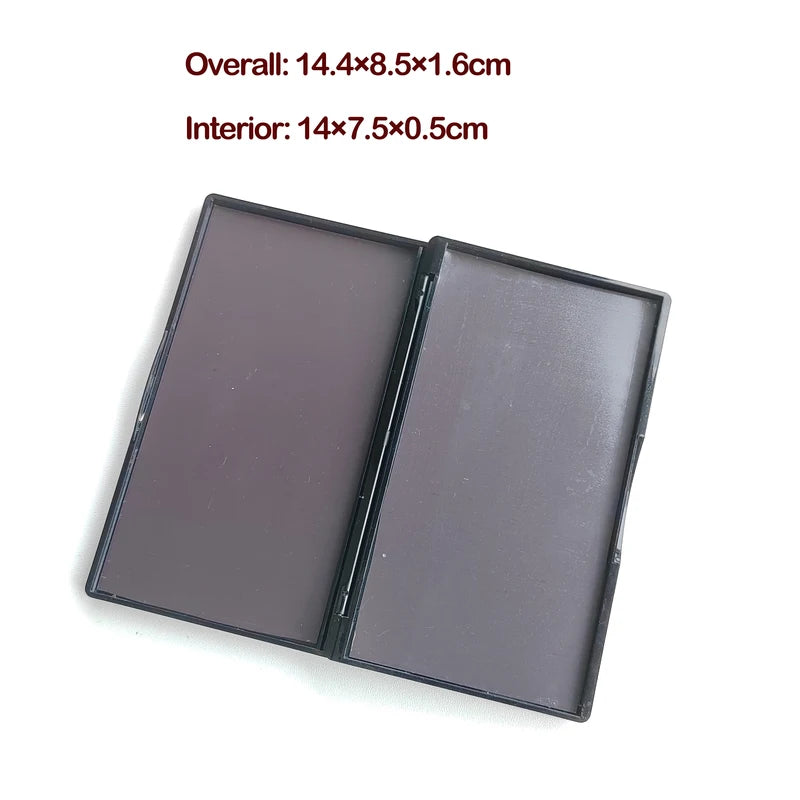 Double-Sided Magnetic Eyeshadow Palette Case - Compact Makeup Storage Box
