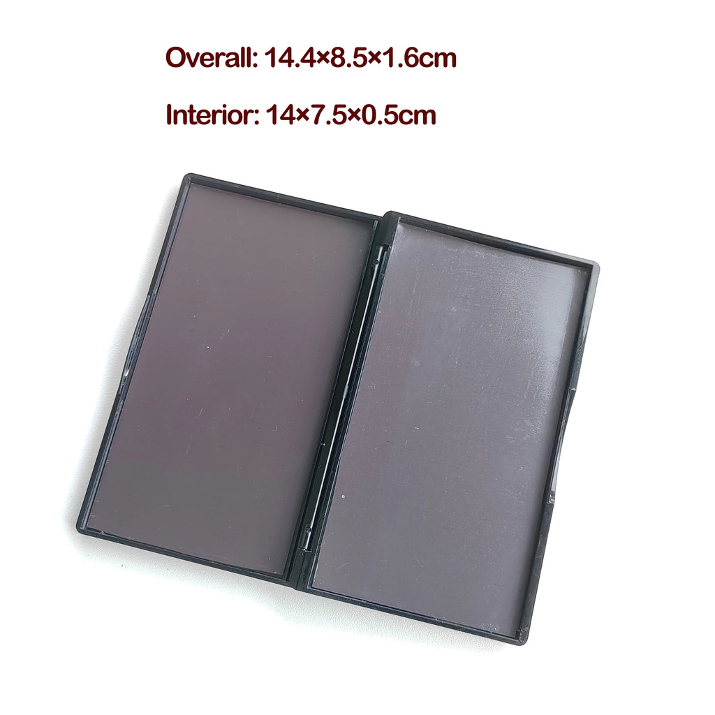 Double-Sided Magnetic Eyeshadow Palette Case - Compact Makeup Storage Box