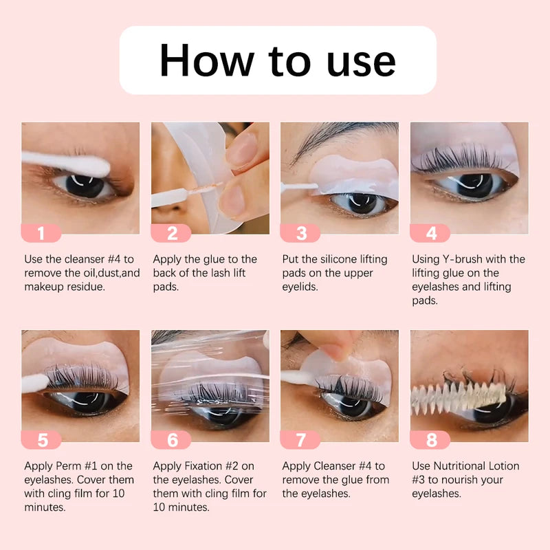 Eyelash Perming Kit for Lash Lift & Curling - Semi-Permanent Lash Enhancer