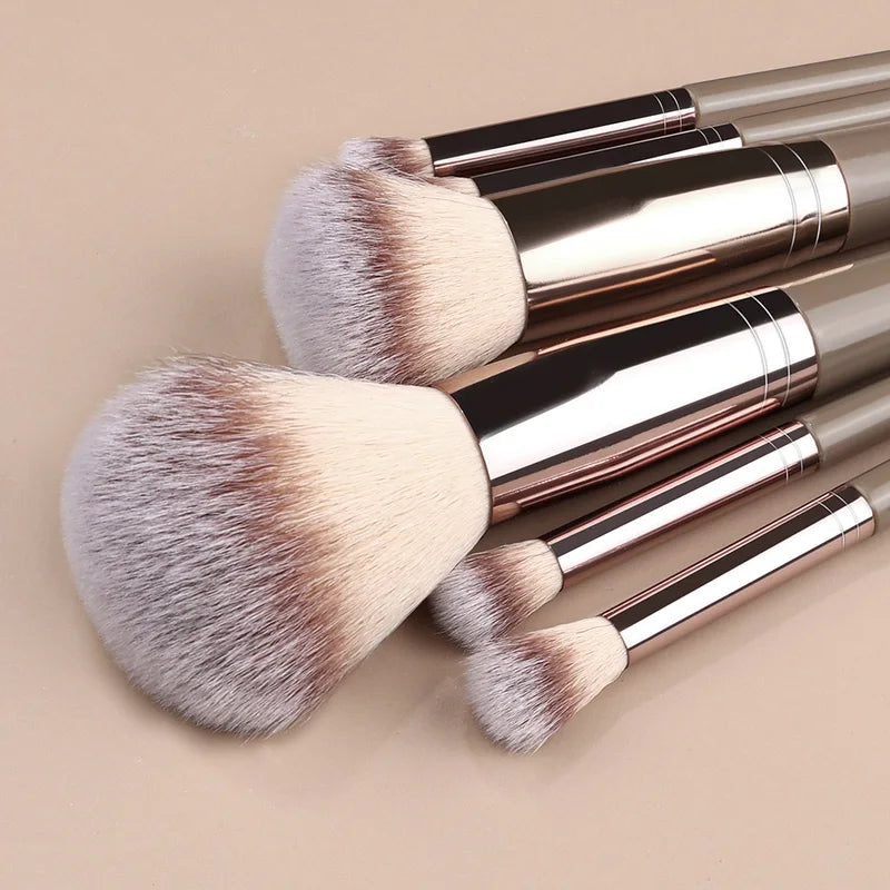 Makeup Brush Set with Sponges and Puffs - 20 Pieces for Face & Eye Makeup