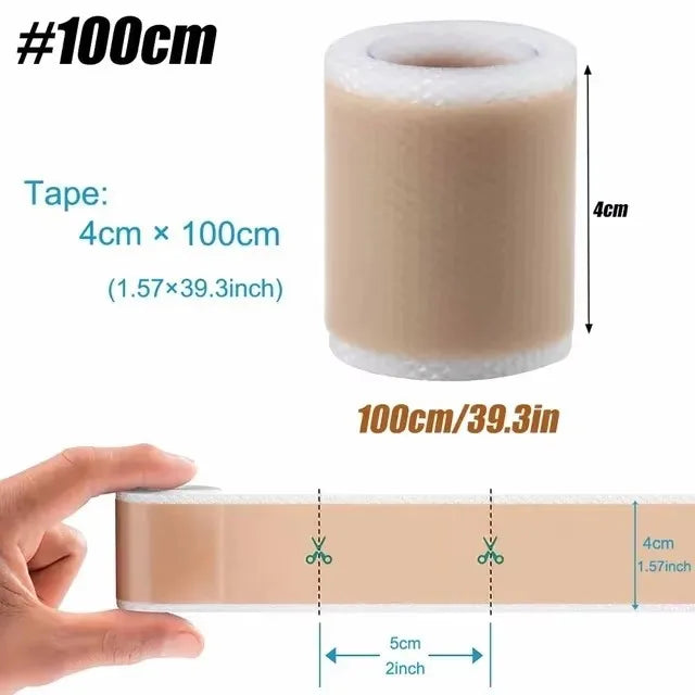 Silicone Scar Treatment Sheets Roll Reusable Strips for Keloid & Burn Scars