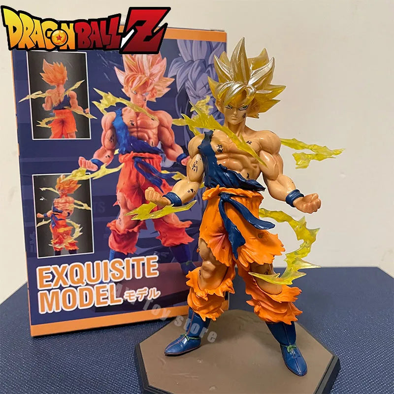 Dragon Ball Son Goku Super Saiyan Anime Action Figure 16cm Collectible Model Gift for Kids