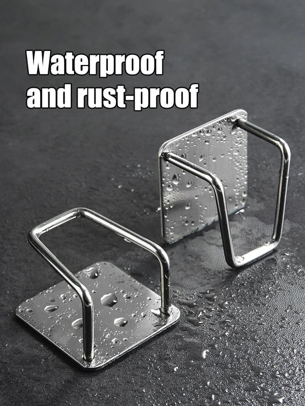 Stainless Steel Sink Sponge Holder Rack Waterproof Rust-Resistant Organizer