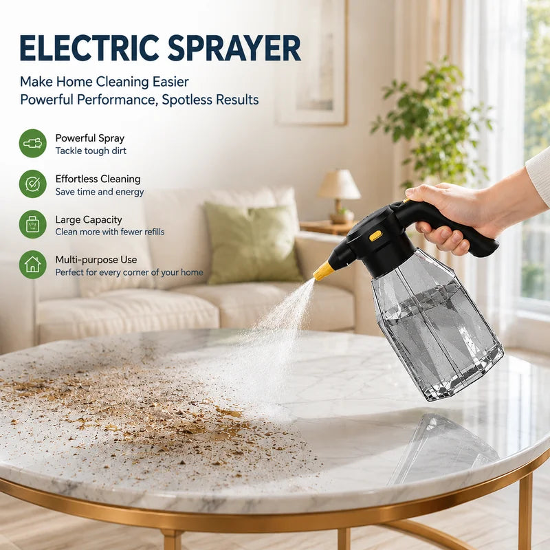 Wireless Rechargeable Electric Sprayer Bottle for Gardening & Cleaning
