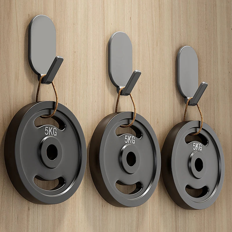 Self-Adhesive Wall Hooks Set - Heavy Duty Key Coat Towel Hanger for Bathroom & Kitchen