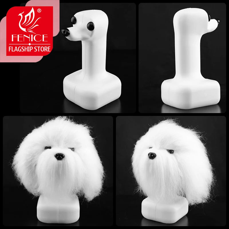 Dog Grooming Practice Skeleton Model with Fake Hair - Full Body Pet Training Tool