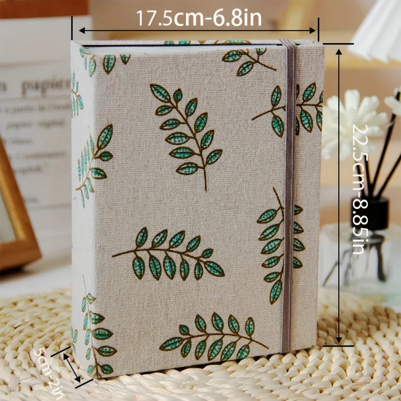 Large-Capacity Family Photo Album with 200 Pockets & Fabric Cover, 6 Inch