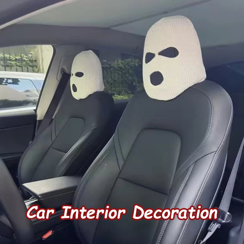 3 Hole Full Cover Car Seat Headrest Decor - Halloween & Christmas Fun