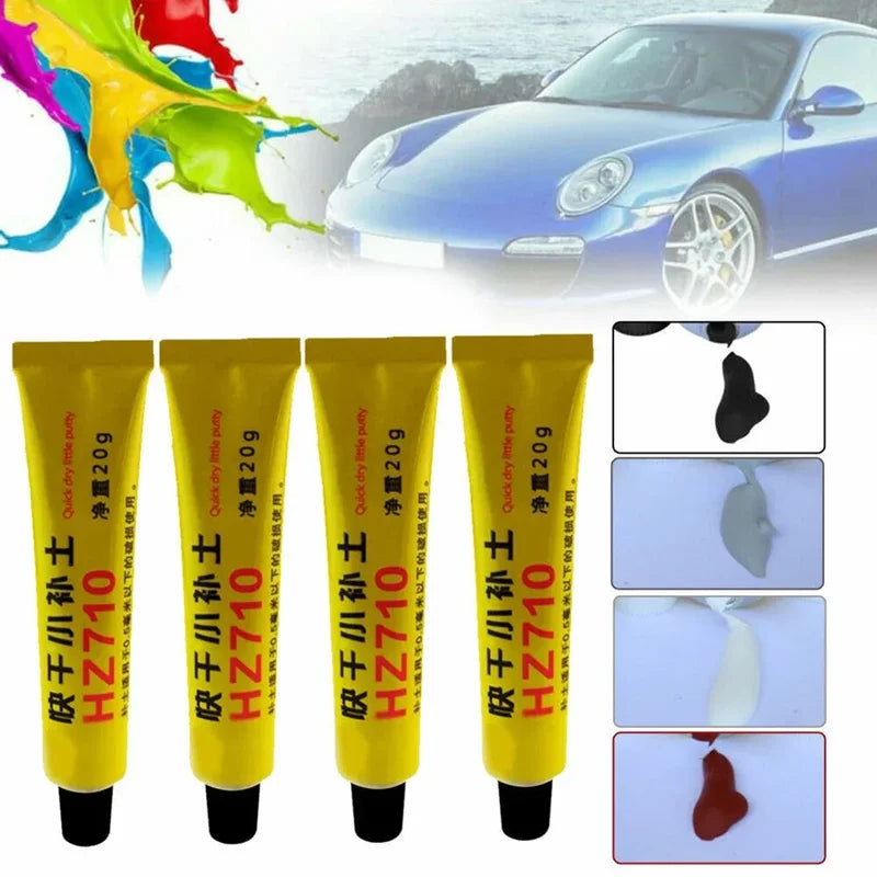 Car Scratch Filler Repair Kit with Paint Pen for Auto Body Touch-Up - Multiple Colors