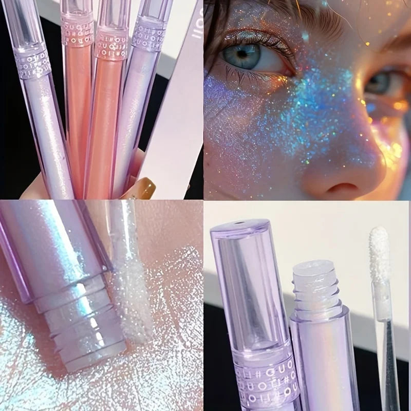 3Pcs Chameleon Eyeshadow Set - Long Lasting Glitter Eye Makeup with 3 Colors