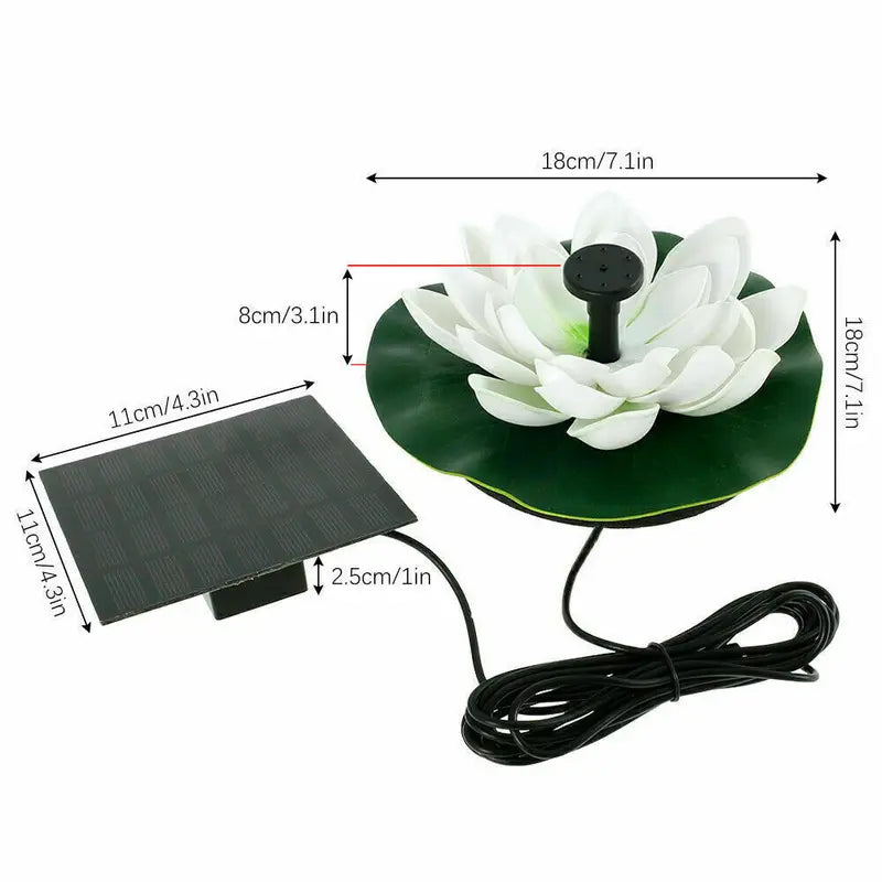 Solar Water Fountain Pump Kit for Garden Pond Patio Outdoor Decor