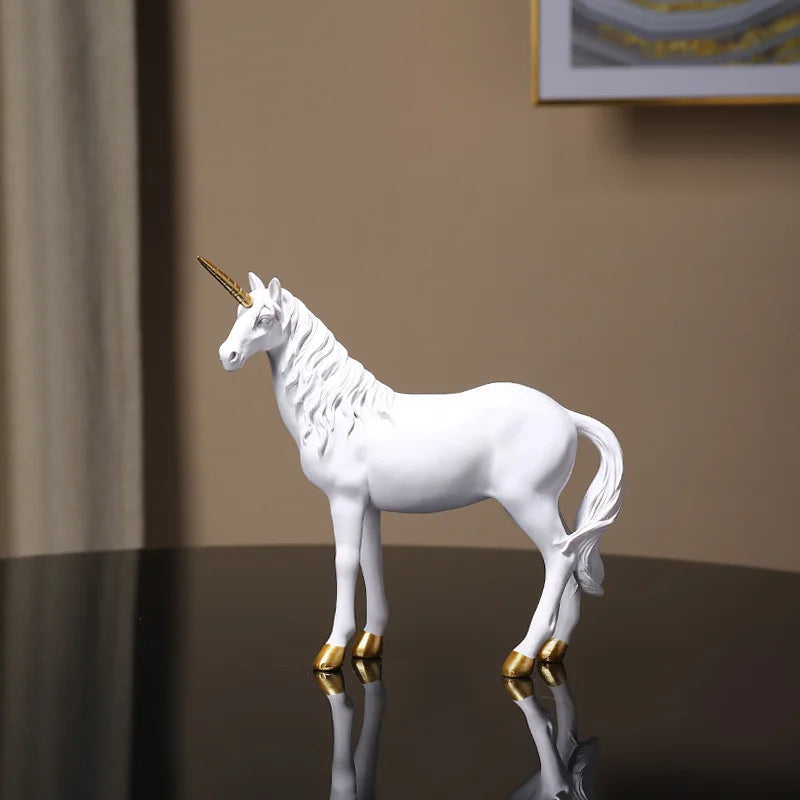 Unicorn Resin Craft Decor - Tabletop Home Office Living Room Wall Art