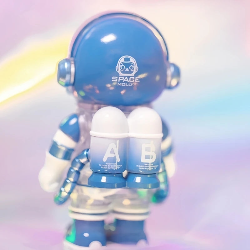 Space Molly Emoj Series Surprise Blind Box Figurine Desktop Ornament Set