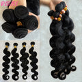 Natural Color Body Wave Human Hair Bundles 12-26 Inch Virgin Hair Extensions