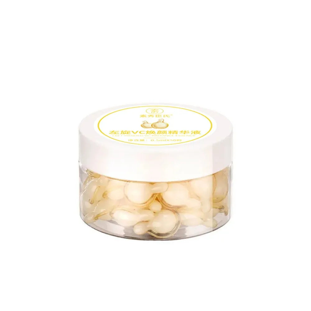 50Pcs Collagen Face Serum Capsules Set - Moisturizing & Whitening Skin Care