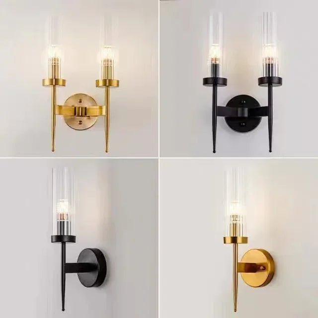 Modern LED Wall Light Fixture for Home Bedroom Living Room Bathroom Gold Finish