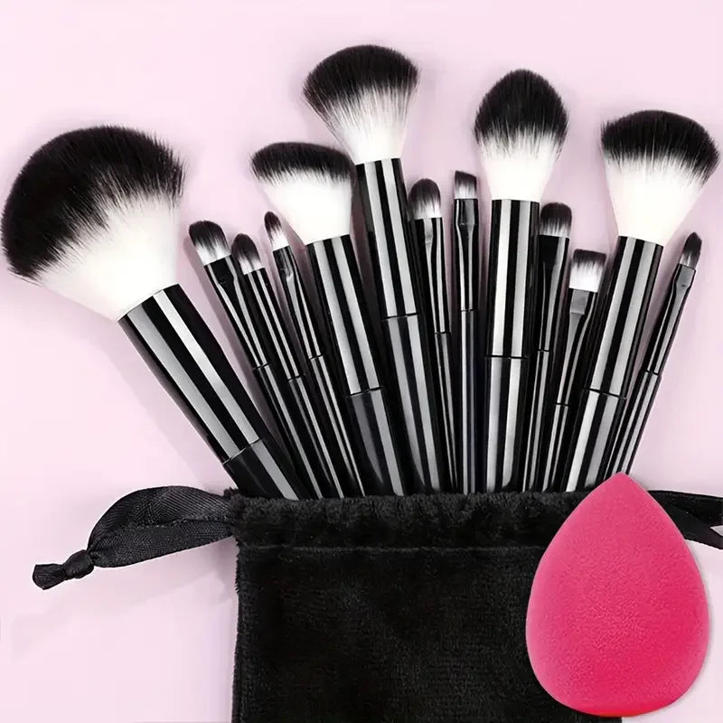 Makeup Brush Set 13 Pcs - Soft Fluffy Face & Eye Makeup Tools for Beauty