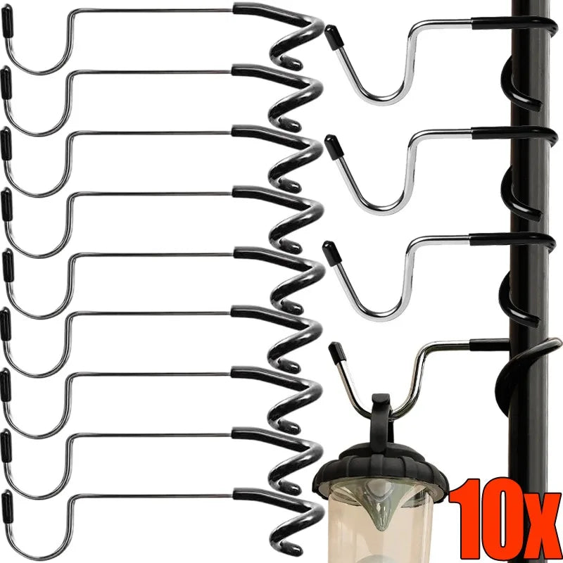 Outdoor Camping Light Hook Stainless Steel Tree Pole Hanger Non-slip Tent Lamp Accessory