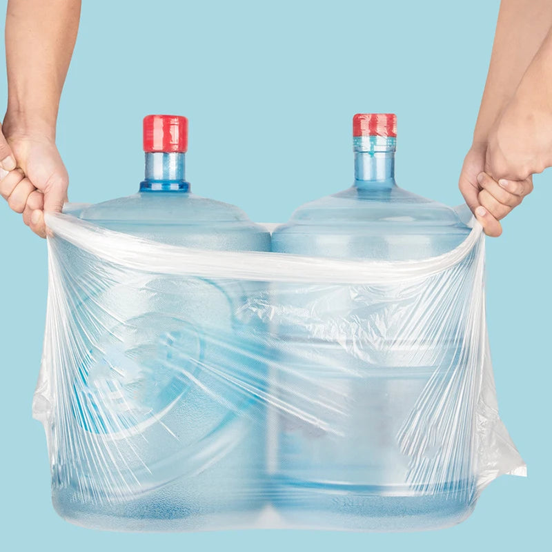 Large Black Transparent Heavy-Duty Garbage Bags 100-300pcs Outdoor Kitchen Trash