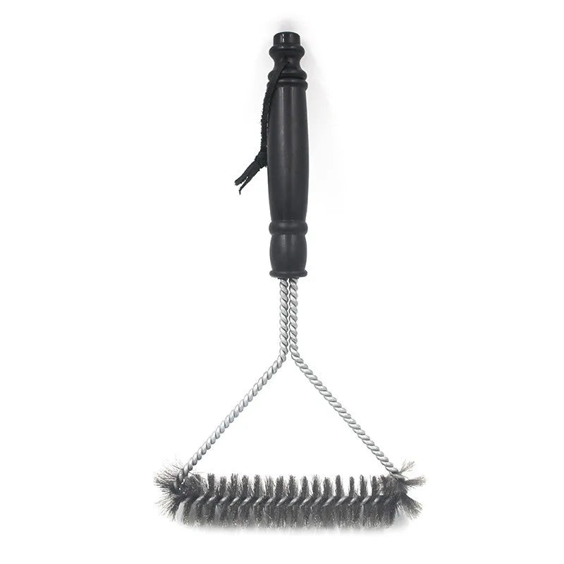 Stainless Steel BBQ Grill Brush Cleaning Tool Non-Stick Bristles Accessories