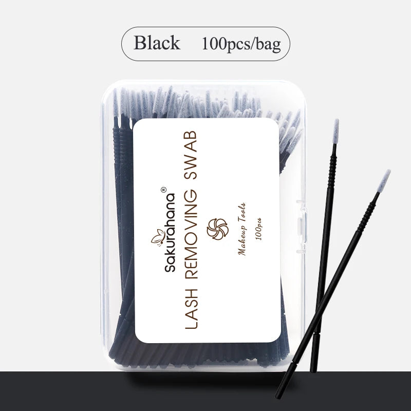 Disposable Micro Brush Set for Lash, Mascara & Makeup Application - 100 pcs