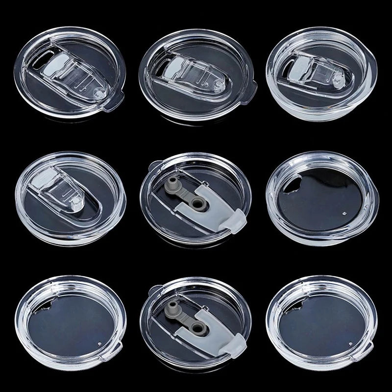20/30oz Spill Proof Plastic Tumbler Lid with Straw Opening - Insulated Sealing Cover