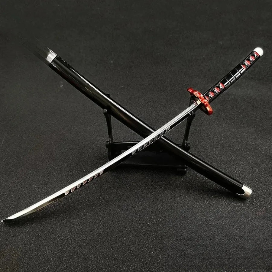 10-Inch Metal Samurai Sword Figure - Collectible Japanese Katana Decor