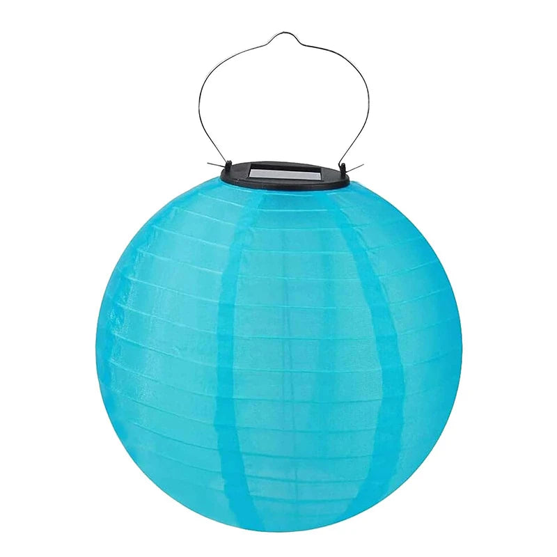 12-Inch Waterproof Solar Lantern Outdoor Decoration Globe Light