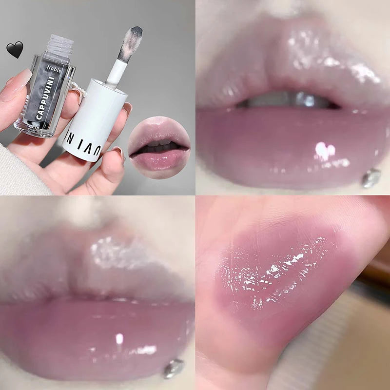 Hydrating Lip Gloss with Mirror - Moisturizing, Long-Lasting, Clear & Colorful Options