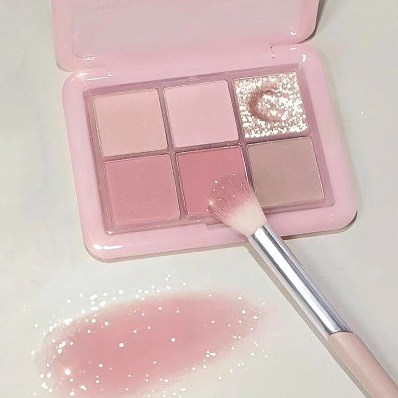 Colorful Glitter & Matte Eyeshadow Palette with 4 Shades for Makeup
