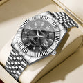 Men's Business Quartz Watch with Stainless Steel Strap - Multiple Colors