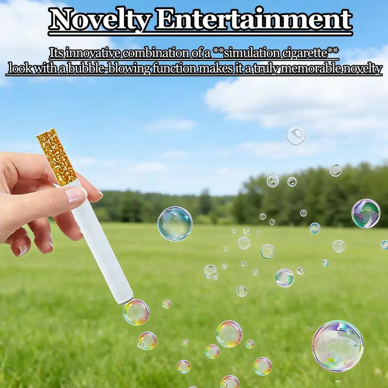 Bubble Cigarette Toy with Bubble Machine & Case - Portable Fun for Parties