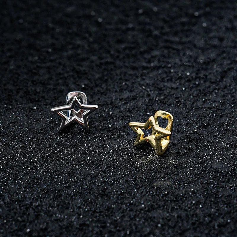 Halloween Irregular Hollow Pentagram Star Teeth Grillz Hip Hop Jewelry for Men Women