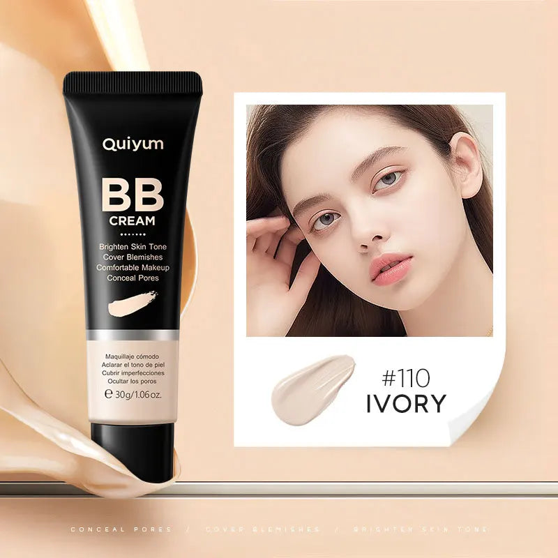 High Coverage Waterproof BB Cream Foundation Concealer Primer - Brighten & Even Skin Tone