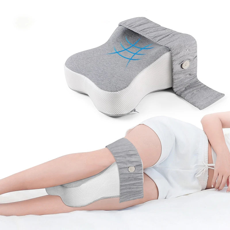 Long Knee Pillow for Side Sleepers Support Thighs and Knees - Large Leg Wedge
