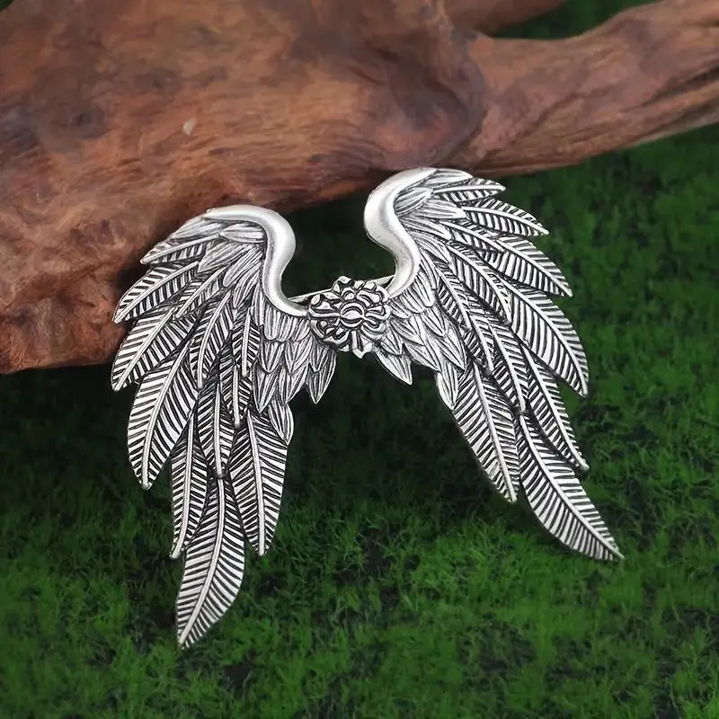 Halloween Angel Wing Hair Clip Spring Clip for Back of Head - Alloy Accessory
