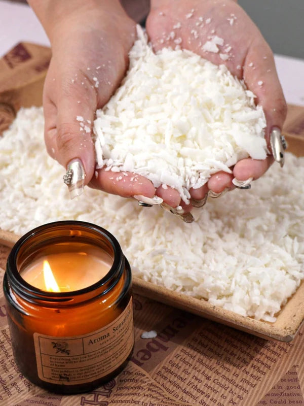 Natural Soy Wax for Candle Making - Eco-Friendly Raw Material in Various Weights