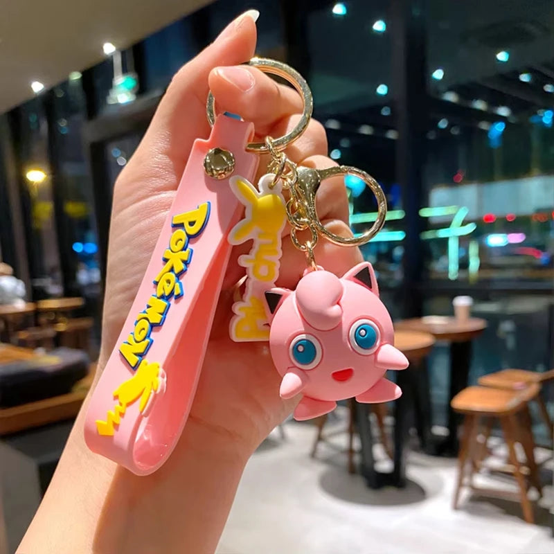Pokemon Pikachu Keychain Action Figure Toy for Car Bag Collection - Multiple Colors