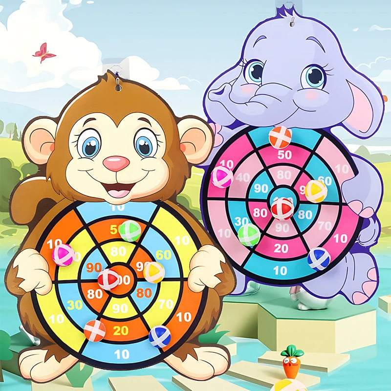 Educational Dart Board Game for Children Ages 3-7 - Indoor Montessori Kids Toy
